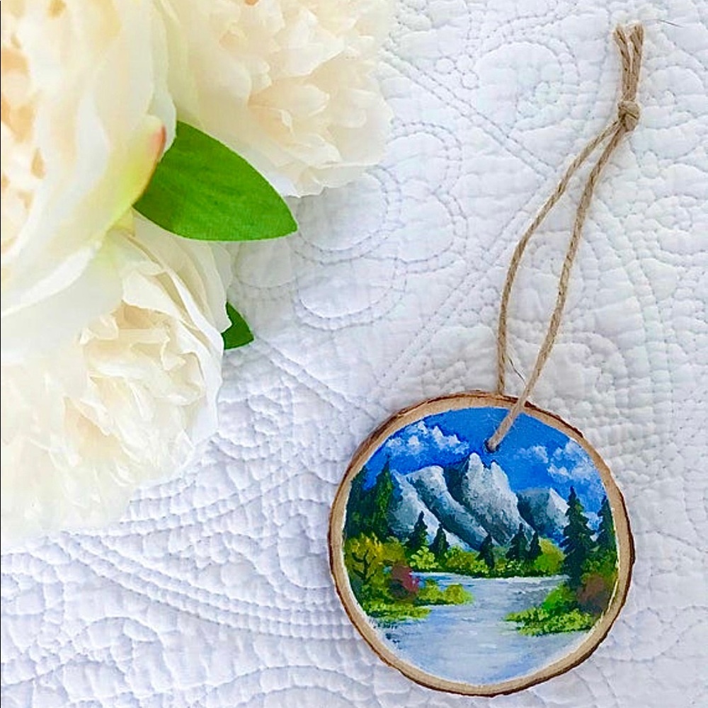 Wood slice ornament